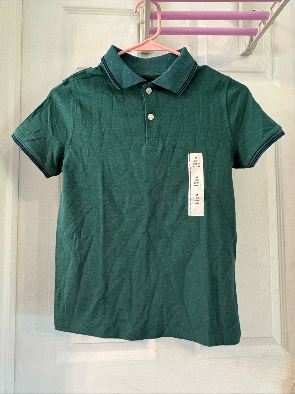 Kids Green Short-Sleeve Polo Shirt